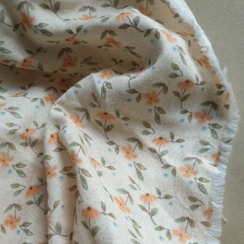 Vải thô xô hoa nhí 35k/m