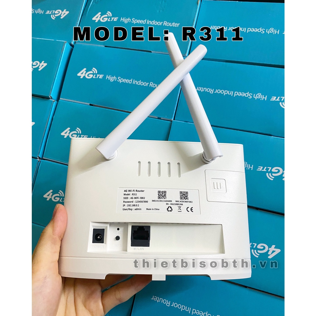Bộ phát wifi 4g R311 Kết nối 32 thiết bị, lắp đặt camera, oto, xe khách