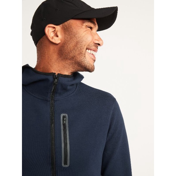 Áo khoác thể thao nam Old Navy có nón phản quang Dynamic Fleece Zip Hoodie