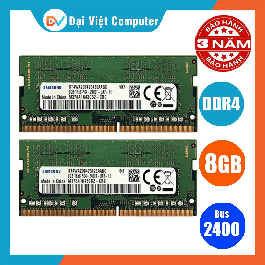  Ram laptop 16GB 8GB 4GB DDR4 bus 2400 MHz (hãng ngẫu nhiên) samsung hynix kingston ...