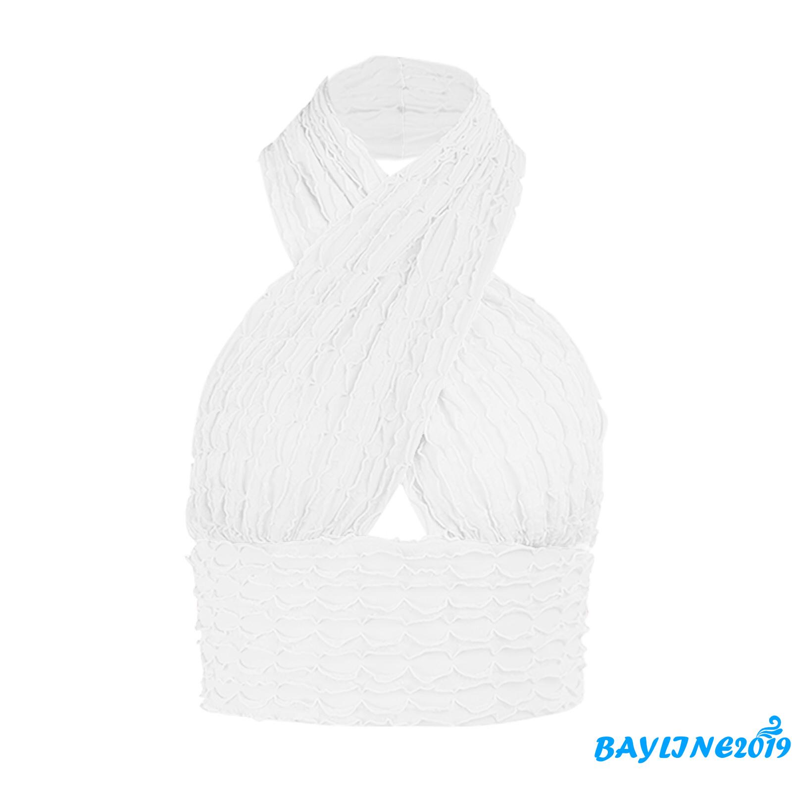 Áo lửng không tay buộc cổ thời trang quyến rũ cho nữ | BigBuy360 - bigbuy360.vn