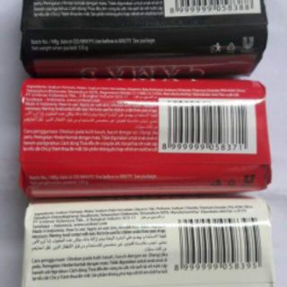 Xà bông soap cục camay đen đỏ