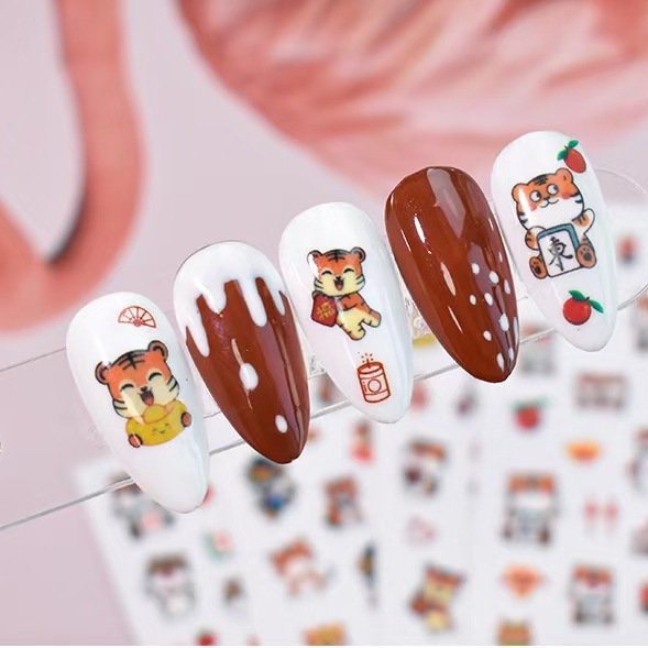 Sticker Mẫu Tết 2022 | Hình Dán Móng Tay