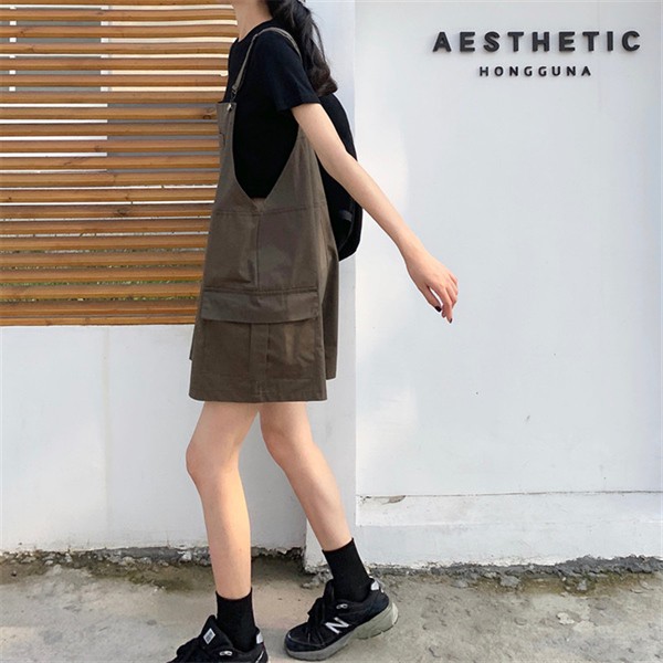 [Mã FADIRECT20 giảm 20K đơn 150K] Short yếm kaki 2706 - NÂU (060151) | BigBuy360 - bigbuy360.vn