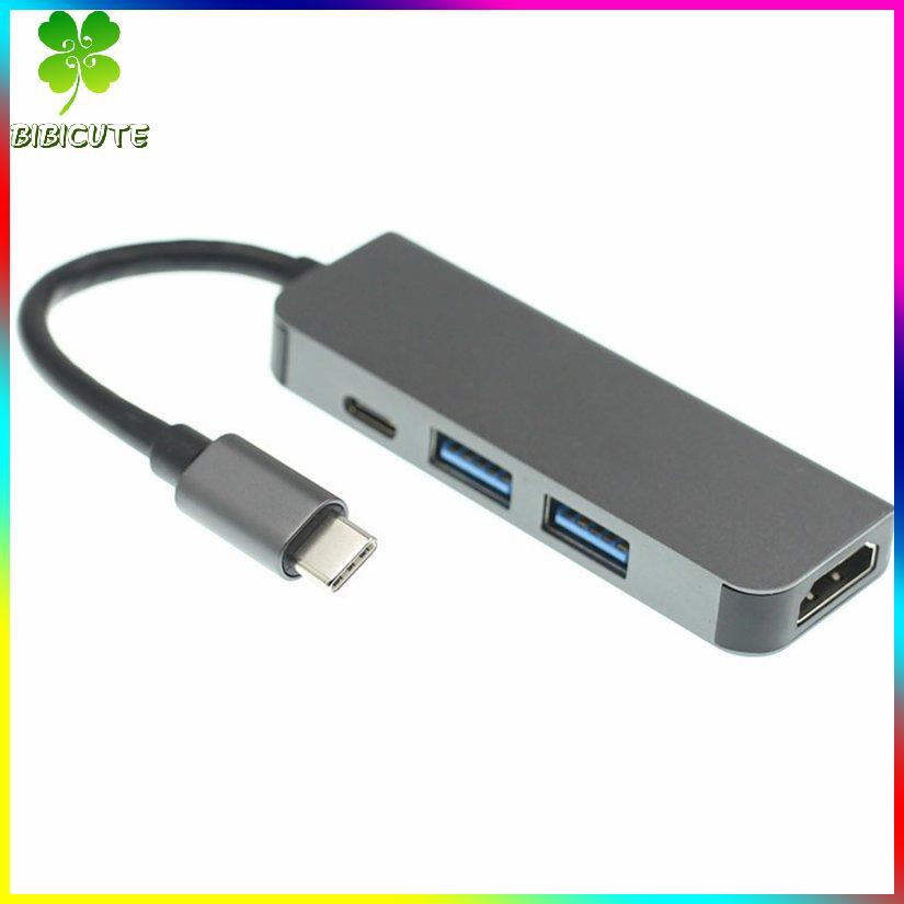 Trạm Sạc 4 Trong 1 Type-C Sang Usb3.0X2 + Pd + Hdmi