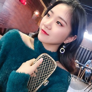 BÔNG TAI NƠ ĐÍNH ĐÁ - MELY 809