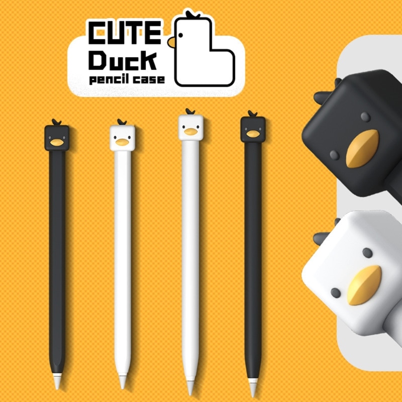 Vỏ bọc bảo vệ bút cảm ứng Apple Pencil thế hệ 1st 2nd hình vịt hoạt hình dễ thương tiện dụng