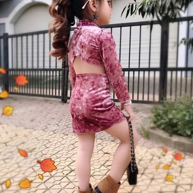 Đầm Body bé gái (ảnh, video thật)