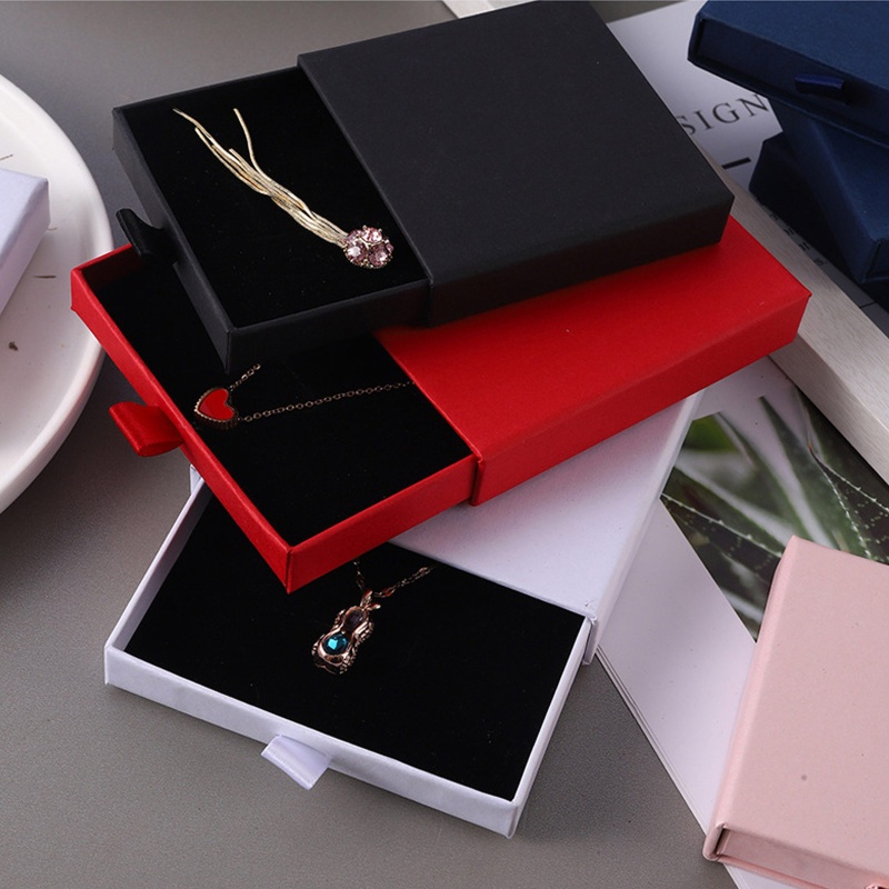 Flgo Hộp Giấy Lập Phương Trưng Bày Trang Sức Vòng Cổ / Bông Tai