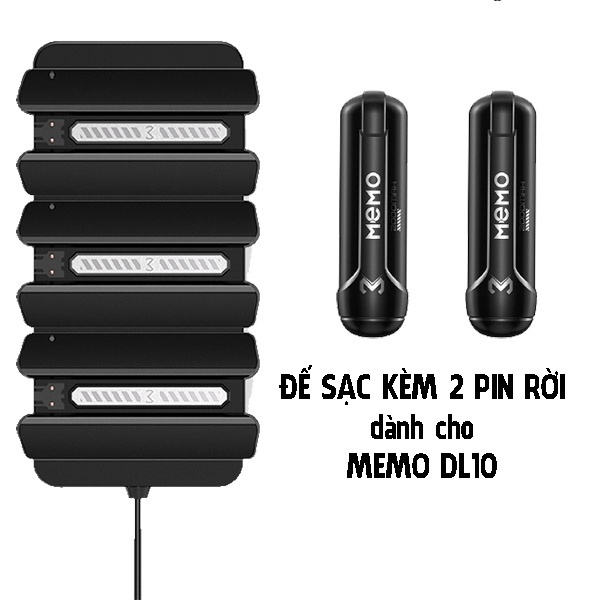 Quạt Tản Nhiệt Điện Thoại Sò Lạnh MEMO DL10 Không Dây Có Pin 2000mAh, Màn Hiển Thị Nhiệt Độ, LED RGB Gaming Chơi Game
