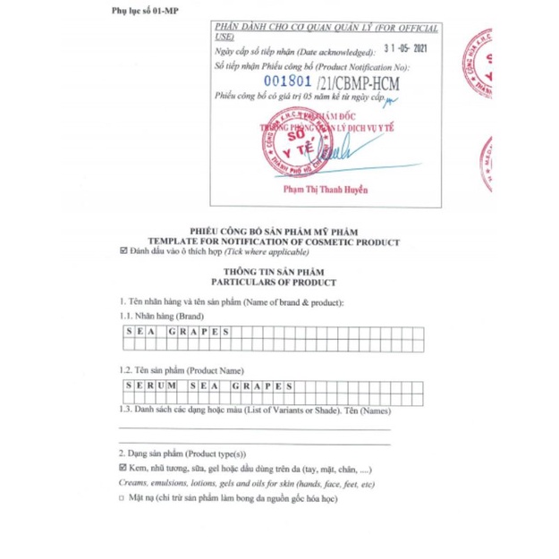 SERUM RONG NHO SEAGRAPES KHÔ ĐẦU MỤN TRONG 7H | BigBuy360 - bigbuy360.vn