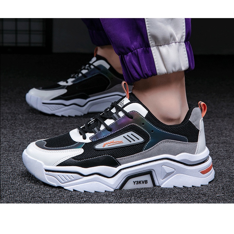 Giày Sneaker nam thể thao Y3 độn đế tăng chiều cao phong cách trẻ trung năng động thời trang ulzzang Hàn Quốc TH-03