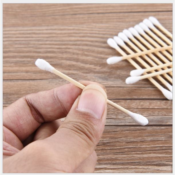 Túi 100 tăm bông thân gỗ - Hàng nội địa Trung