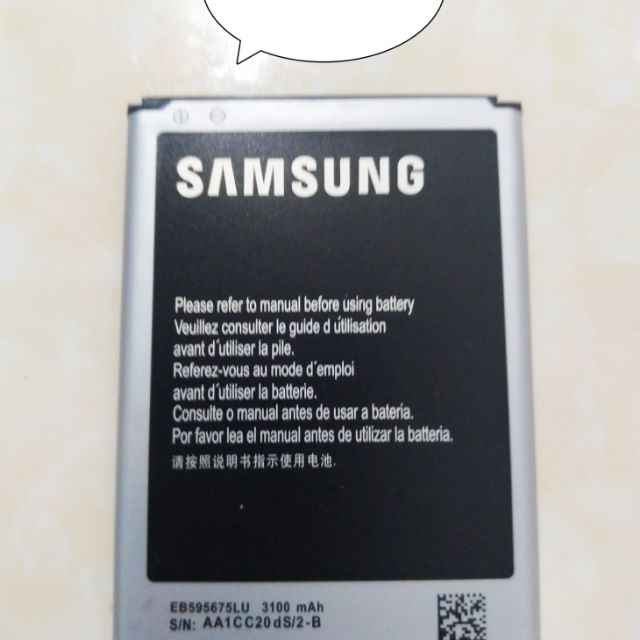 Pin Samsung Note 2 zin chính hãng mới.