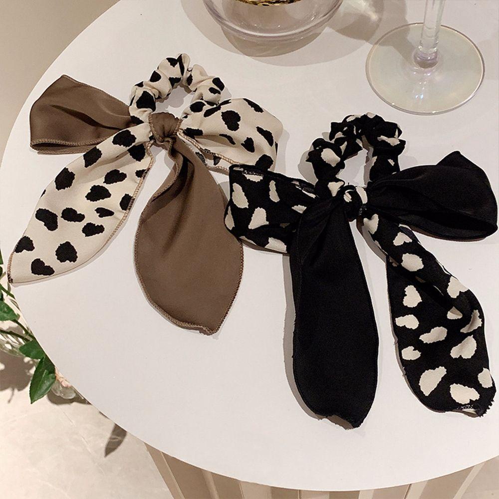 Dây Cột Tóc Ruy Băng Thắt Nơ Phong Cách Hàn Quốc Ngọt Ngào