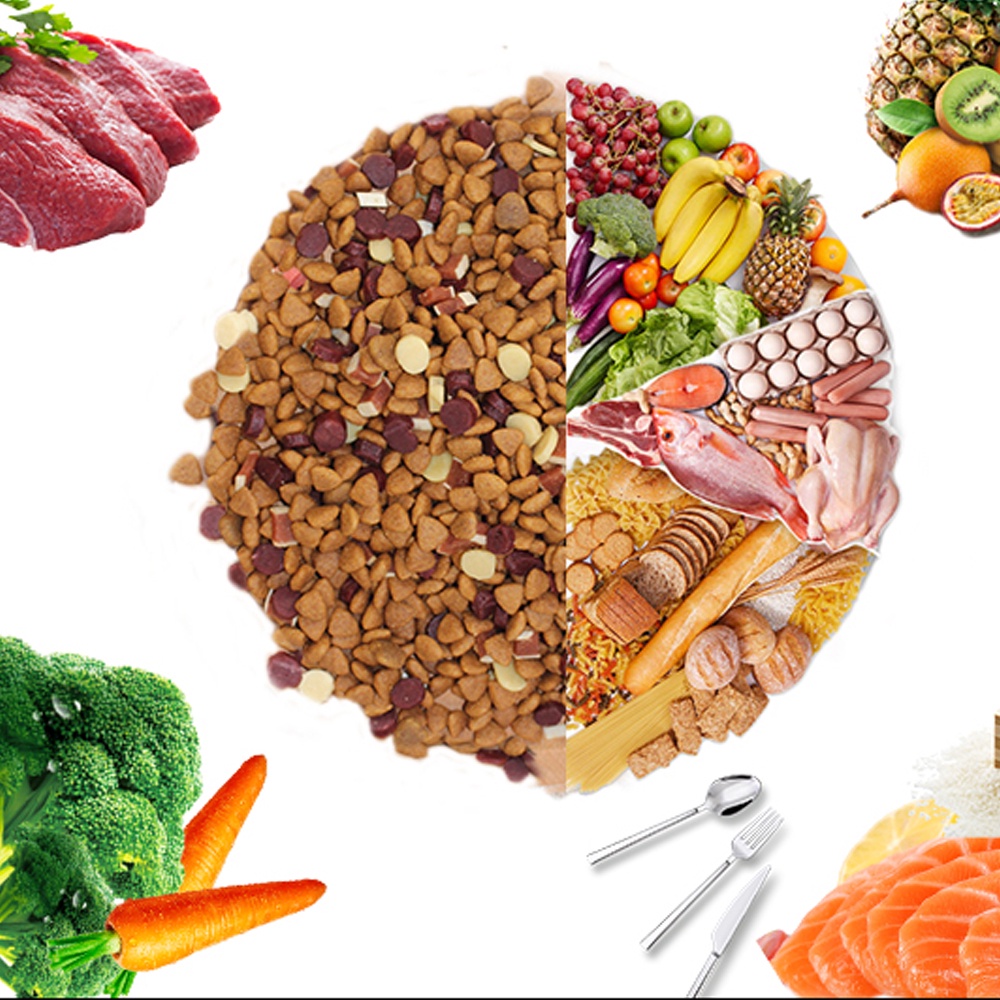 Hạt thức ăn cún cưng Captain 2 loại  trộn lẫn thịt bò, phô mai, cá hồi, rau củ