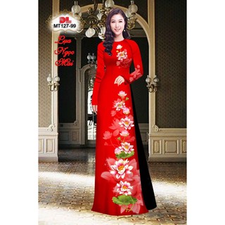 Vải áo dài in hoa