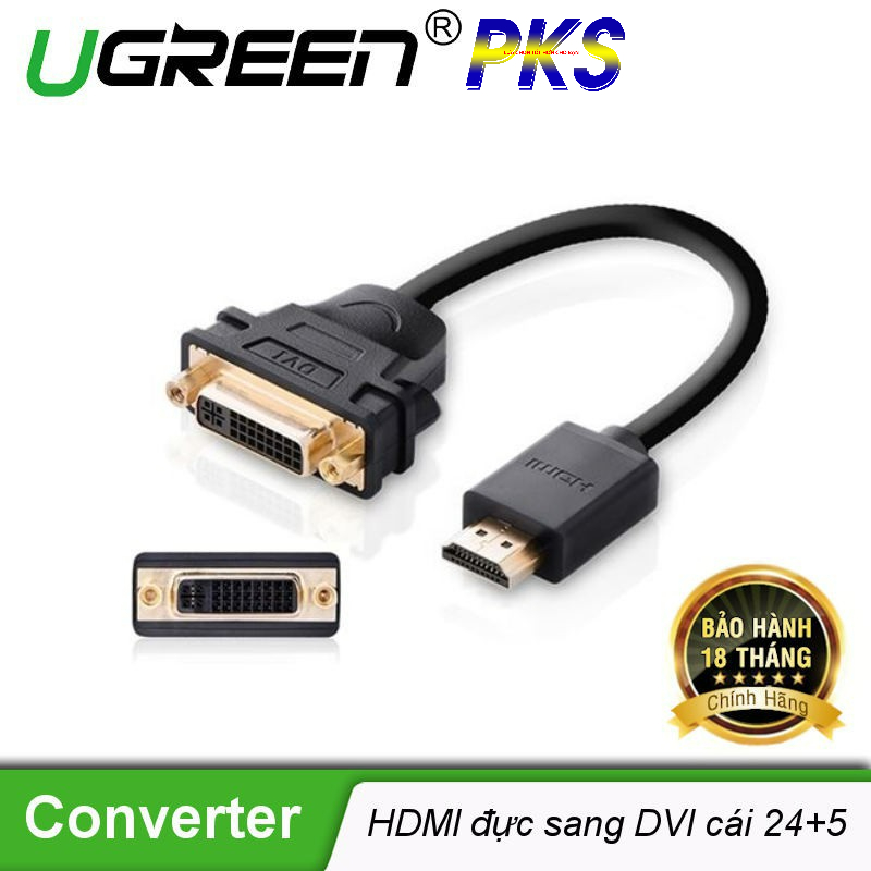 CÁP CHUYỂN HDMI TO DVI UGREEN 20136 - UGREEN 20136