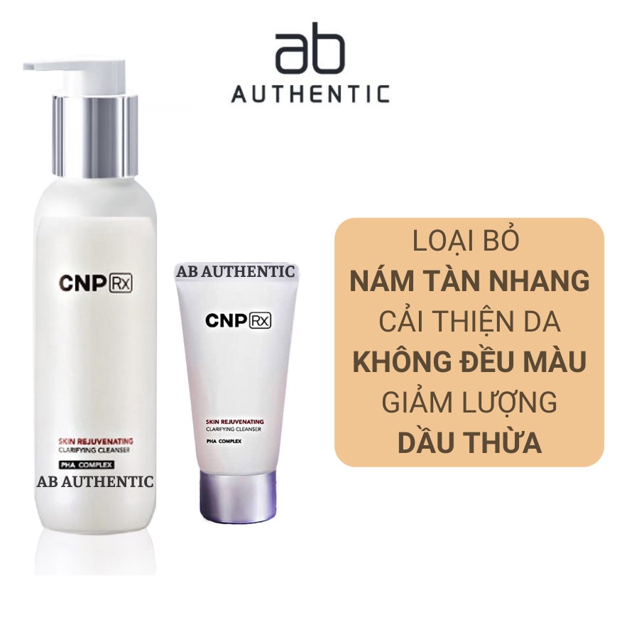 Sữa rửa mặt CNP Rx trắng làm sáng da Skin Rejuvenating Clarifying Cleanser- AB AUTHENTIC