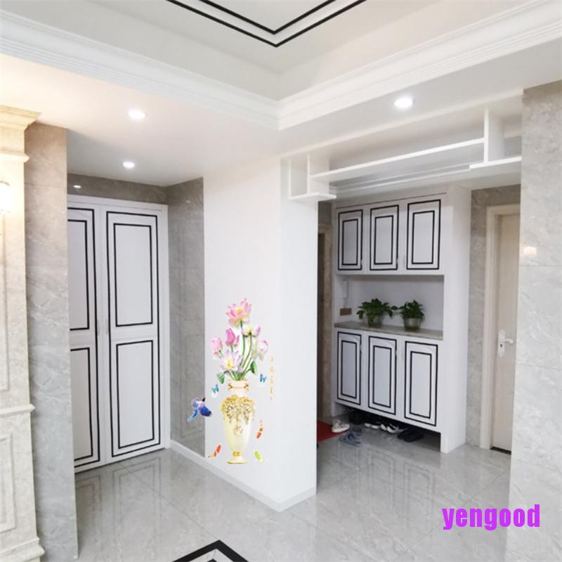 Cuộn Giấy Dán Gạch Sứ Màu Vàng / Bạc / Đen Chống Ẩm Mốc Tiện Dụng Cho Gia Đình