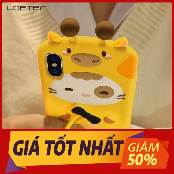 Ốp lưng Iphone LOFTER Hươu Vàng Chất liệu Silicon cao cấp 6/6s, 6P/6sP, 7/8, 7P/8P, X, 11
