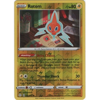Thẻ bài pokemon rotom - 34/72 - uncommon reverse holo