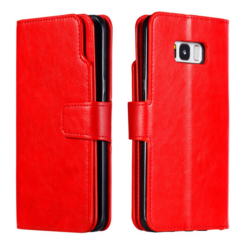 Ốp lưng điện thoại dạng ví da lật có khe cắm thẻ dành cho Samsung S8 Plus | BigBuy360 - bigbuy360.vn
