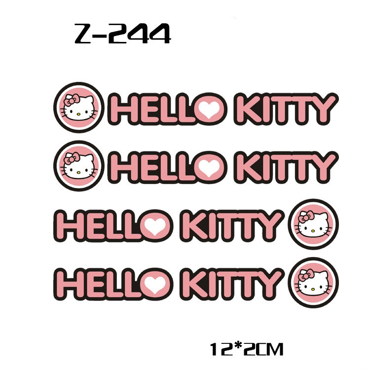 Sticker Hello Kitty Dán Trang Trí Xe Hơi