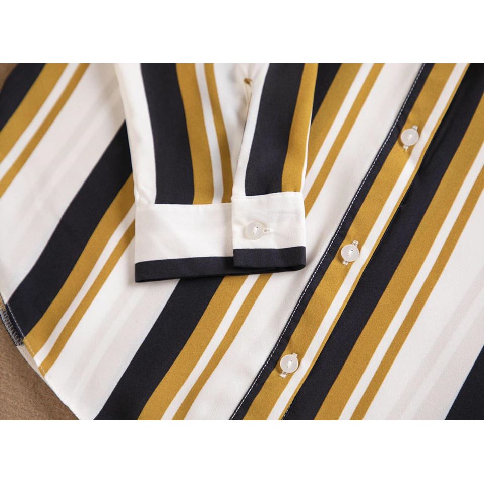 Áo sơ mi kẻ Primark dư xịn - form áo suông thoải mái