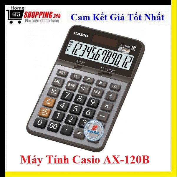 Máy Tính Casio AX-120B - Bảo Hành 2 Năm Hàng Chính Hãng