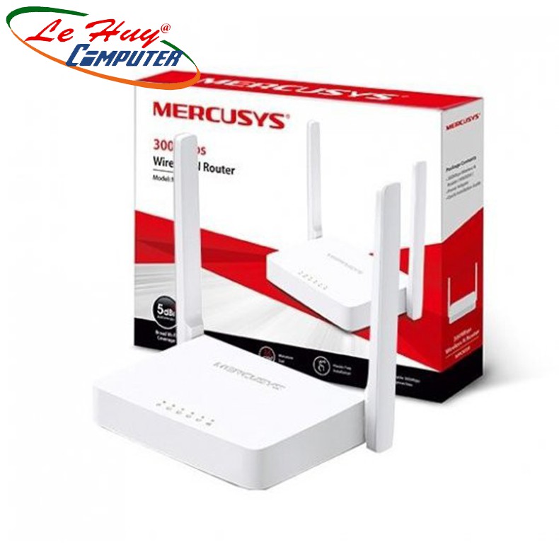 Thiết bị định tuyến có thu phát vô tuyến Wifi Chuẩn N Mercusys MW301R-300Mbps -