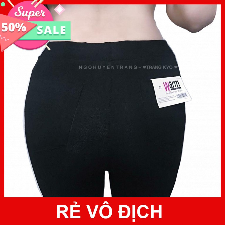 Quần Legging  2 túi ốp  Warm