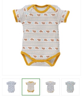 Combo 5 Body cúc lệch cho bé 0-3m, 3-6m