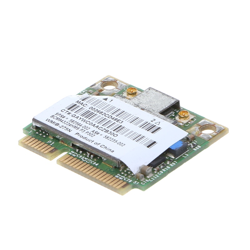 Rx Card Wifi Băng Tần Kép 802.11 A / G / N Nửa Nửa Rõ Ràng Mini Pci-E Cho Hp Bcm943224Hms Thẻ