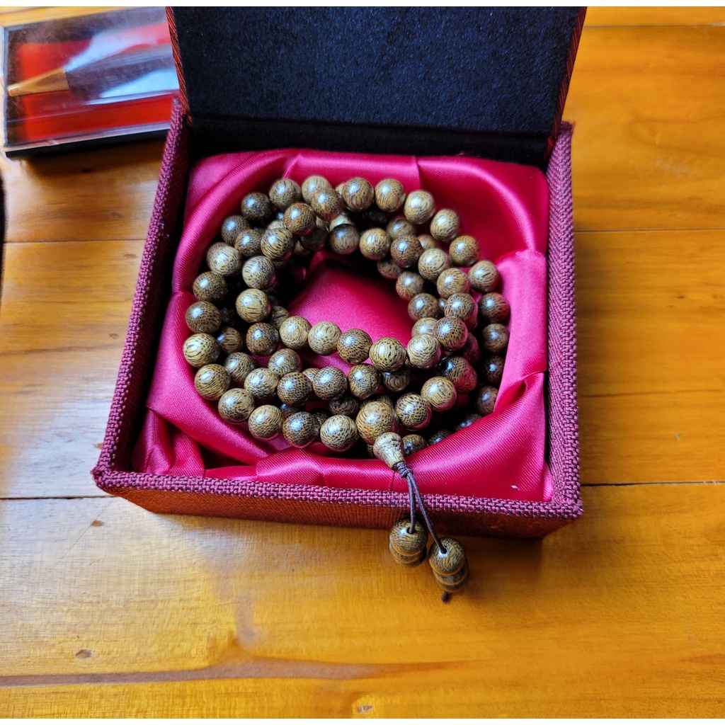 Vòng Tay Trầm Hương Chuỗi Tràng Hạt 108 mm Trầm Tốc Việt - An Yên - Thịnh Vượng