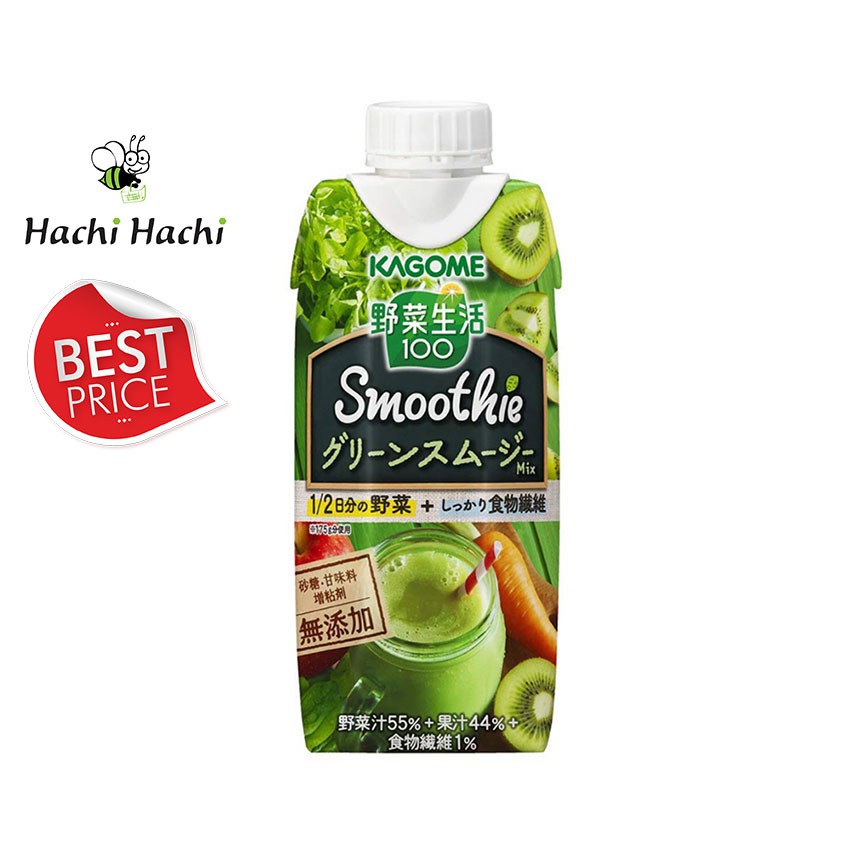 [BEST PRICE] Sinh tố rau củ quả nguyên chất Kagome Smoothie 330ml - Hachi Hachi Japan Shop