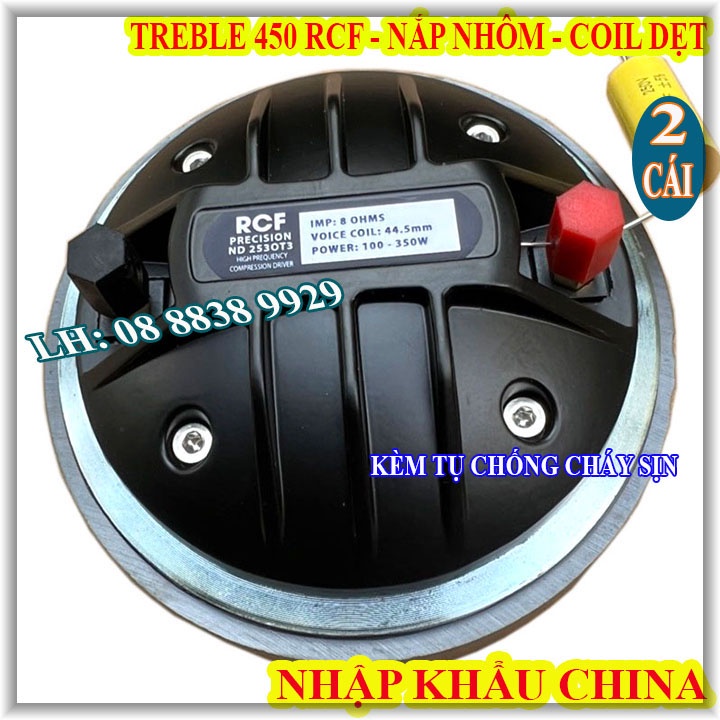 CẶP LOA TREBLE KÈN RCF 450 COIL 44.4 NẮP NHÔM COIL DẸT TỪ TO CAO CẤP NHẬP KHẨU - GIÁ 2 LOA