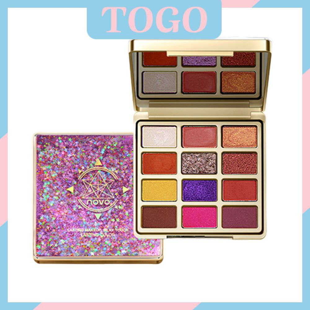 ☀☀☀ (Hàng Mới Về) Bảng Phấn Mắt Novo 5255 Màu Nhung Lì Ánh Ngọc Trai ☝☝☝