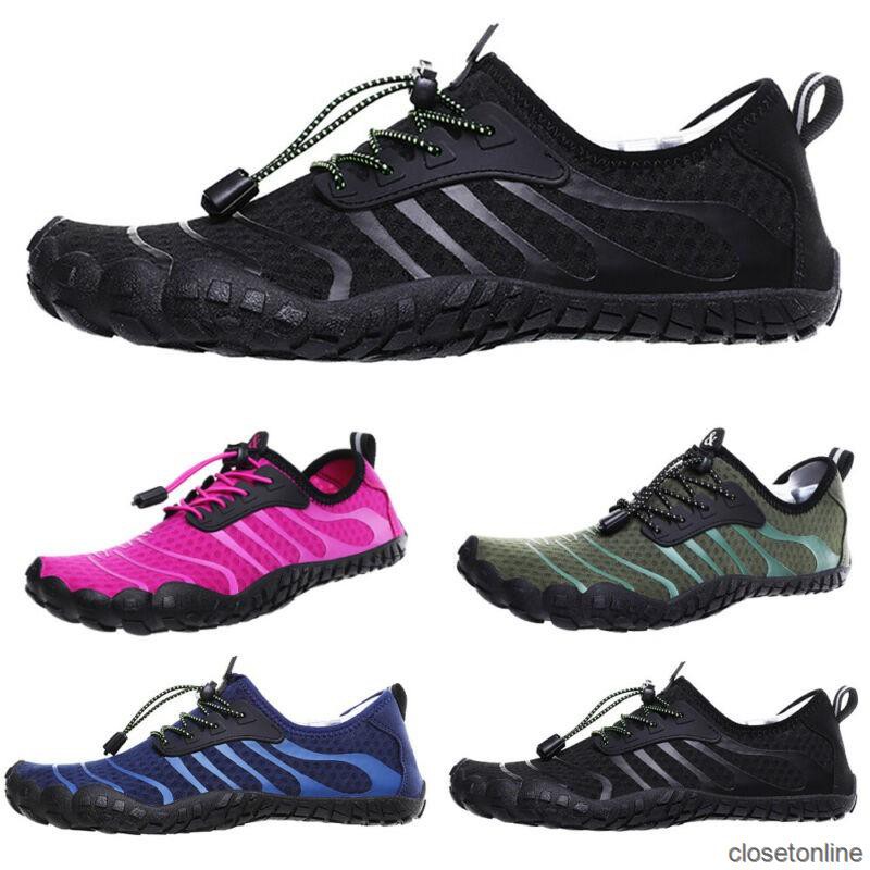 COD Unisex Aqua Shoes Lace Up Waterproof Outdoor Training Walking Light Comfortable CL