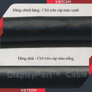 Cáp Displayport - Rev: 1.2 Support 2k/144Hz & 4k/60Hz - Bóc Màn Hình Dell Cao Cấp