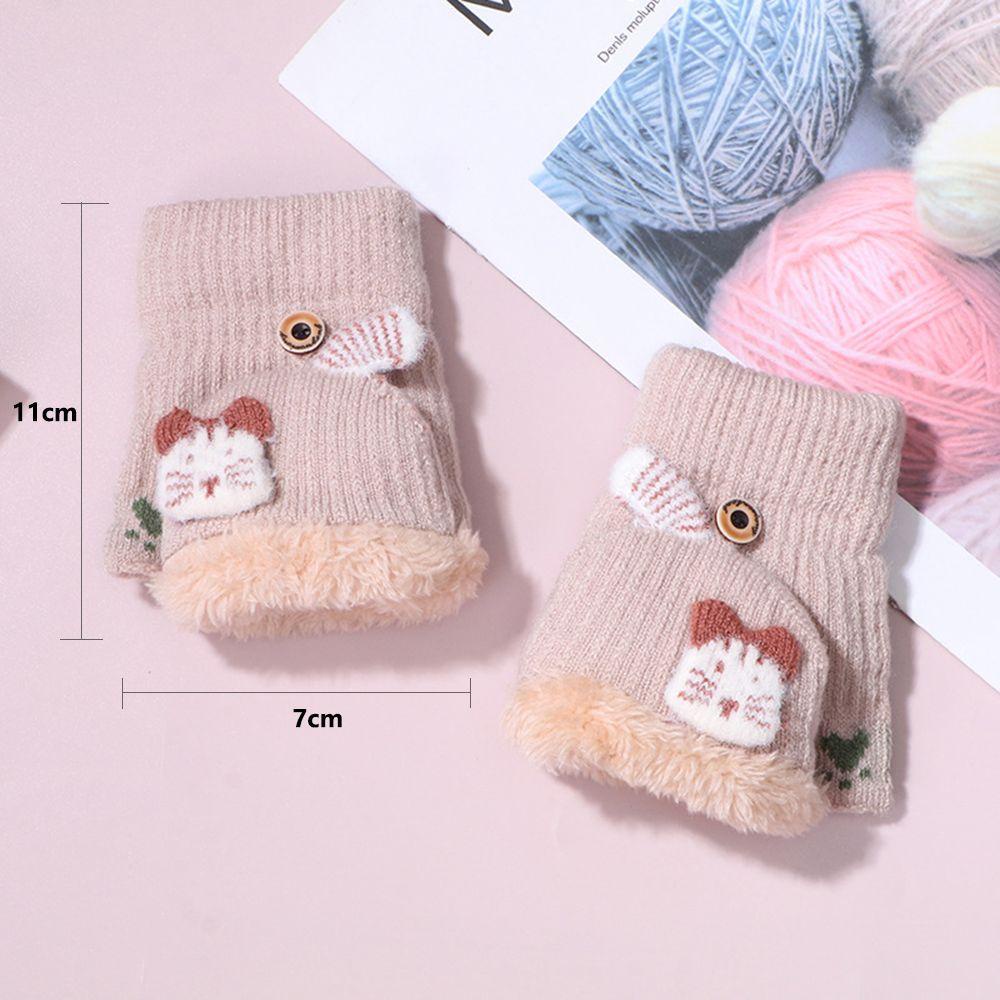 MIHAN1 Vỏ Bọc Găng Tay Lật Thiết Kế Dễ Thương Cho Bé Từ 3-6 Tuổi