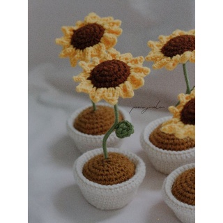 Hoa Handmade Hướng Dương - Sunflower Crochet 🌻