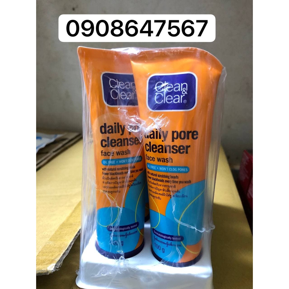 Rửa mặt clean&amp;clear sạch sâu 100ml