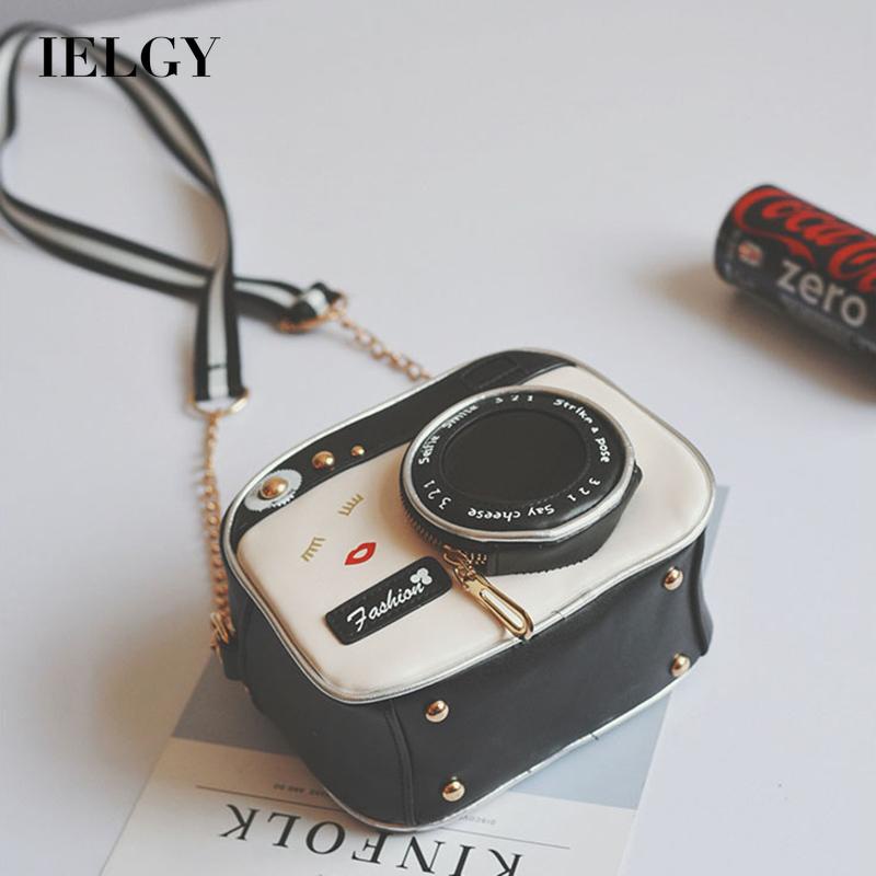 Túi đeo chéo IELGY hình máy ảnh thời trang phong cách retro độc đáo