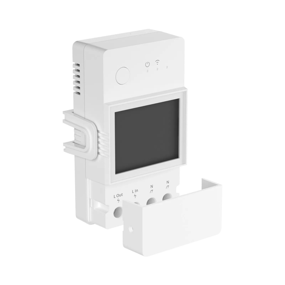 Coza Sonoff Công Tắc Thông Minh Wifi Trang Bị Thêm Phát Hiện Ưu Tú Pow 16a/20a Với Chip Esp32 Bảo Vệ Quá Tải Với Màn Hình Lcd Di Động Qua Ewelink Alexa Google Home