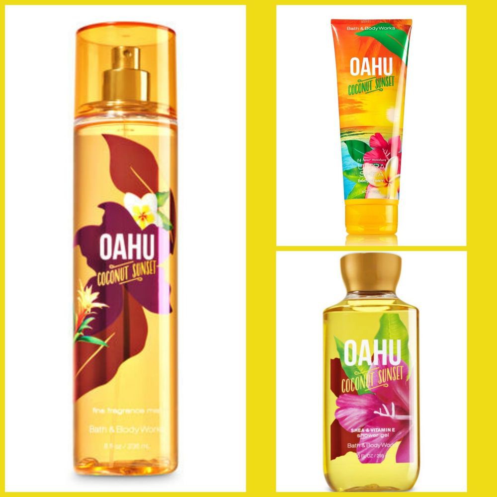 Kem dưỡng ẩm cơ thể Bath & Body Works Oahu Sunset Coconut Ultra Shea Body Cream 226g (Mỹ)