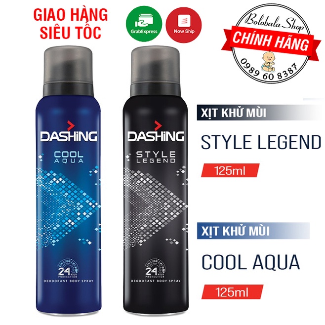 Xịt khử mùi cho nam Dashing Style Legend/ Cool Aqua 125ml
