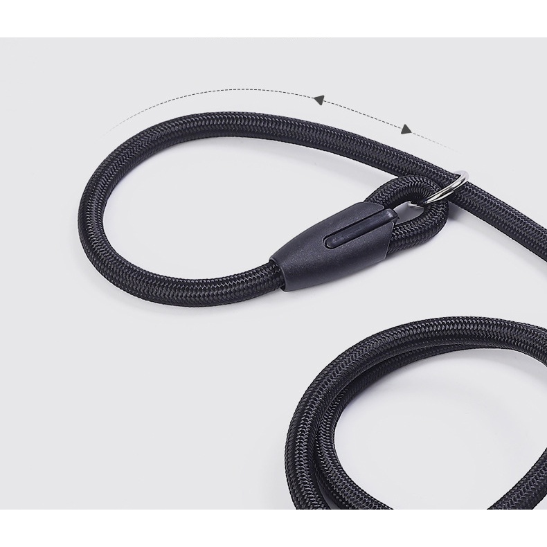 Dây dắt chó mèo loại vải dù dài 1 mét (màu xanh dương/đỏ)