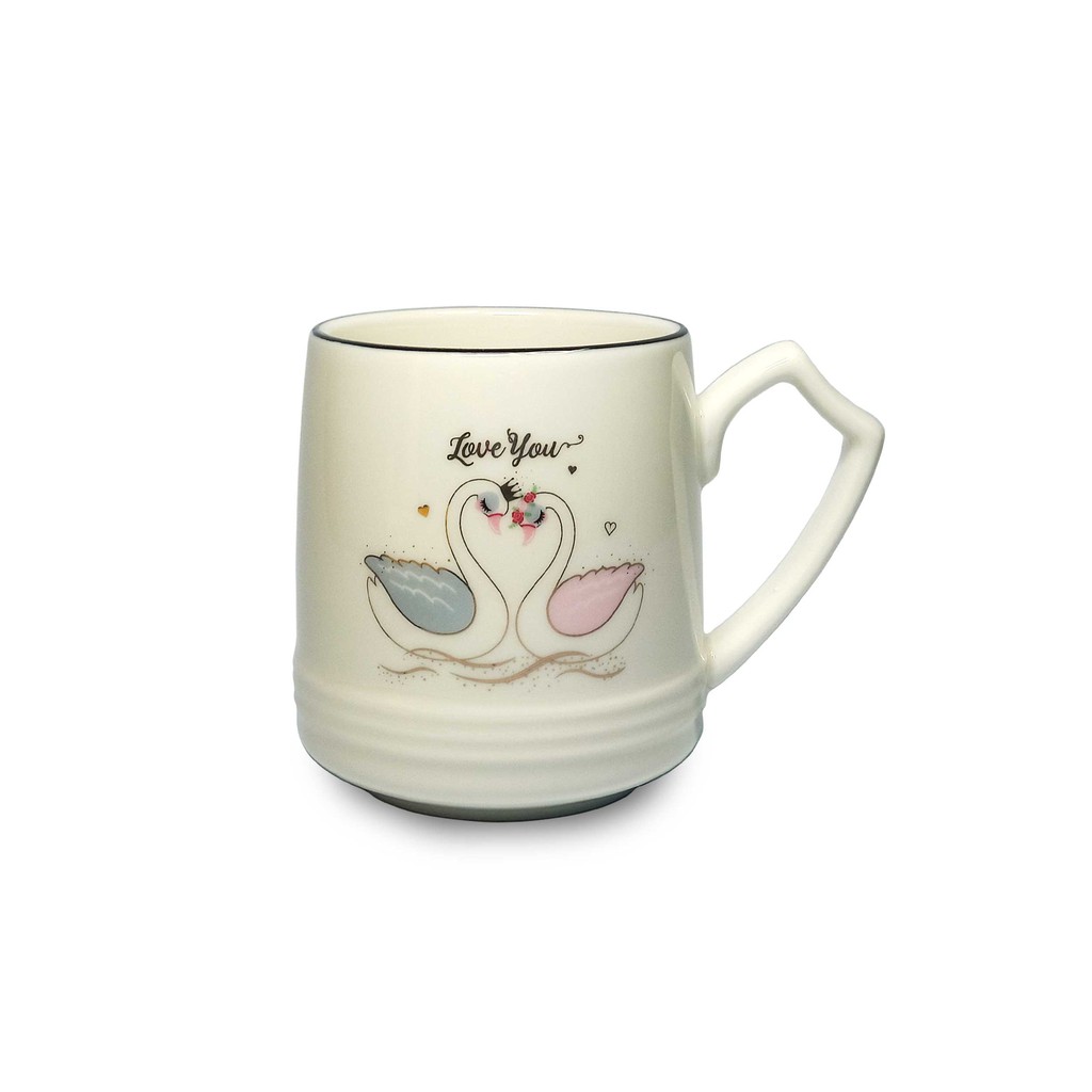 BỘ ẤM TÁCH TRÀ CAO CẤP 1.3 lít - BỘ BÌNH 06 TÁCH SỨ - LOVE YOU SP046