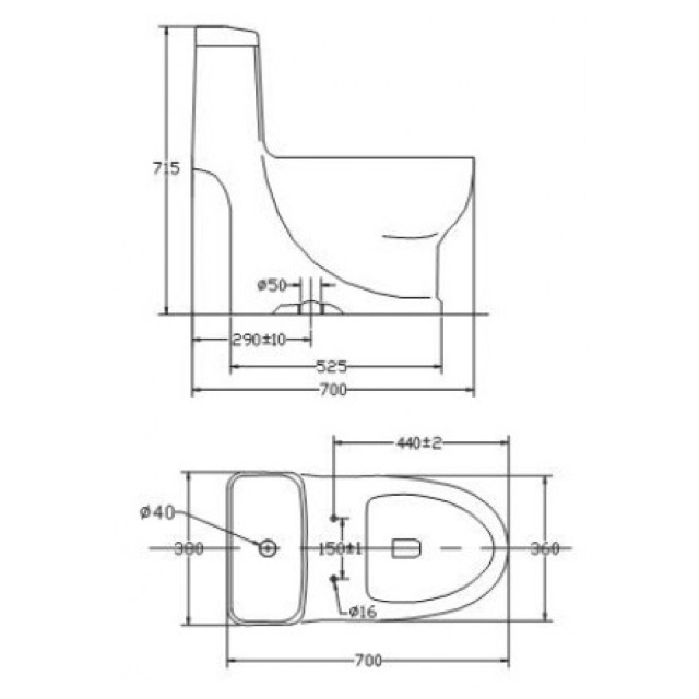 Bồn Cầu Viglacera V38 Nắp Êm V38M + Vòi Xịt VG826- hàng chính hãng giao hàng có phiếu bảo hành